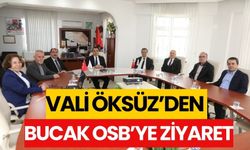 VALİ ÖKSÜZ'DEN BUCAK OSB'YE ZİYARET