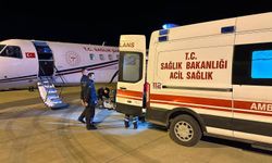 Van'da tedavi gören çocuk ambulans uçakla Ankara'ya sevk edildi