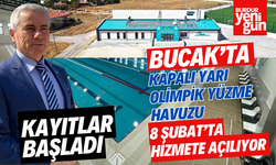 Bucak'ta Kapalı Yarı Olimpik Yüzme Havuzu 8 Şubat'ta Açılıyor