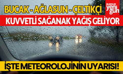 Burdur'un Doğusunda Beklenen Kuvvetli Sağanak Yağışlara dikkat
