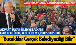 Ak Parti Bucak'ta Seçim Koordinasyon Merkezi'ni Açtı; Başkan Ünal: "Bucaklılar Gerçek Belediyeciliği Bilir"