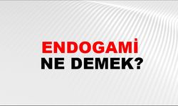 Endogami ne demek? TDK'ye göre Endogami ne anlama gelir?