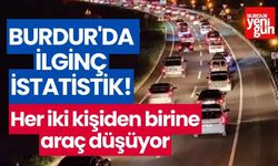 Burdur'da ilginç istatistik! her iki kişiden birine araç düşüyor