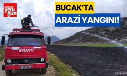 Bucak'ta arazi yangını