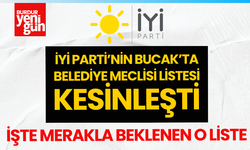 İYİ Parti Bucak’ta Belediye Meclis listesi kesinleşti!