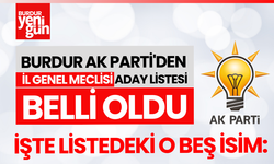Burdur'da AK Parti'den il genel meclisine aday olan o 5 isim: