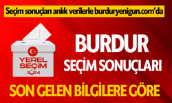 Burdur seçim sonuçları 2024 | Burdur 31 Mart yerel seçim son durum