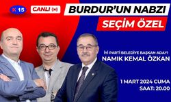 Burdur'un Nabzı'nda bu hafta , İYİ Parti Burdur Belediye Başkan Adayı Namık Kemal Özkan konuk olacak