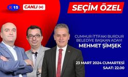 Seçim Özel'de bugün , AK Parti Burdur Belediye Başkan Adayı Mehmet Şimşek konuk olacak