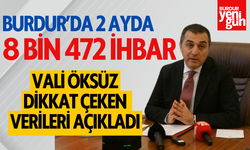 Burdur'da 2 ayda 8 bin 472 ihbar yapıldı!