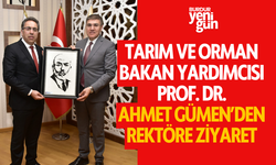 Tarım ve Orman Bakan Yardımcısı Prof. Dr. Ahmet Gümen’den Rektöre Ziyaret