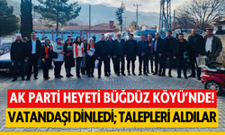 Ak Parti Heyeti Büğdüz Köyünde Vatandaşlarla Buluştu