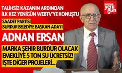 Saadet Partisi Burdur Belediye Başkan Adayı Adnan Ersan'dan Özel Röportaj