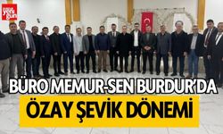 Büro Memur-Sen Burdur'da yeni başkan Özay Şevik