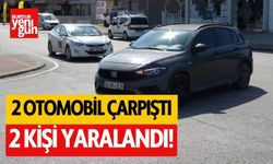 2 otomobil çarpıştı: 2 yaralı