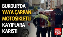 Burdur'da Yaya Çarpan Motosikletli Kayıplara Karıştı