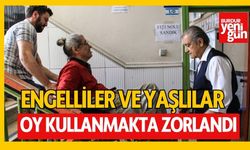 Engelliler ve yaşlılar oy kullanmakta zorlandı