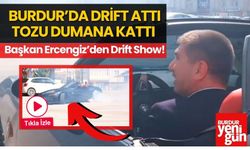 Burdur'da Drift Attı Tozu Dumana Kattı: Başkandan Drift Show