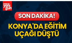 SON DAKİKA!- Konya'da Eğitim Uçağı Düştü