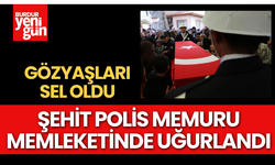 Şehit Polis Memuru Memleketinde Uğurlandı