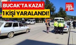 Bucak’ta otomobil ve motosiklet çarpıştı: 1 kişi yaralandı