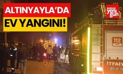 Altınyayla'da ev yangını!