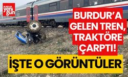 Burdur'a gelen tren kaza yaptı! İşte o görüntüler