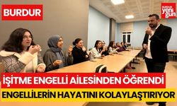 İşitme engelli ailesinden öğrendiği işaret diliyle engellilerin hayatını kolaylaştırıyor