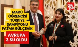 MAKÜ Öğrencisi Türkiye Şampiyonu  Fatma Gül Çevik Avrupa 3.sü Oldu