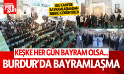 Burdur'da Bayramlaşma Ulu Cami'de Gerçekleşti