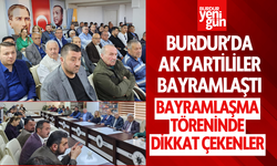 Burdur'da Ak Partililer Bayramlaştı
