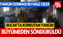 Bucak'ta Çıkan Ev Yangını Büyümeden Söndürüldü