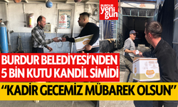 Burdur'da Belediye 5 bin kutu Kandil Simidi dağıttı