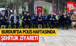 Burdur'da polis haftasında şehitlik ziyareti