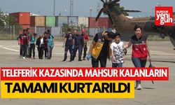 Antalya'daki teleferik kazasında mahsur kalanların tamamı kurtarıldı