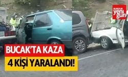 Bucak'ta kaza 4 kişi yaralandı