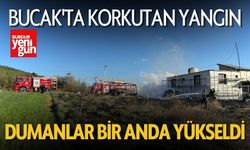 Bucak'ta Korkutan Yangın Alevler Bir Anda Yükseldi