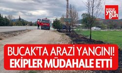 Bucak'ta Arazi Yangını! Ekipler Müdahale Etti