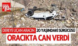 Dereye Uçan Aracın 20 Yaşındaki Sürücüsü Öldü