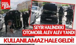 Seyir Halindeki Otomobil İşte Böyle Yandı!