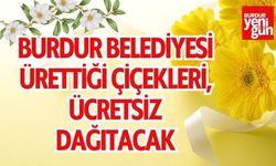 Burdur Belediyesi ürettiği çiçekleri, ücretsiz dağıtacak