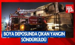 Mersin'de boya deposunda çıkan yangın söndürüldü