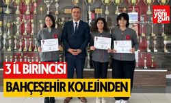 3 İL BİRİNCİSİ BAHÇEŞEHİR KOLEJİNDEN