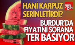 Burdur'da Karpuz Pahalı, Dilimler Rağbet Görüyor!