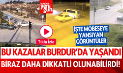 Burdur'da Trafik Kazaları MOBESE'ye Yansıdı
