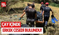 Çay içinde erkek cesedi bulundu