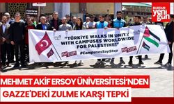 Burdur Mehmet Akif Ersoy Üniversitesinden Gazze'deki Zulme Karşı Tepki