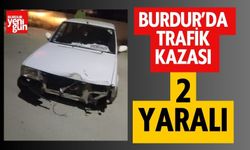Burdur'da Trafik Kazası 2 Yaralı