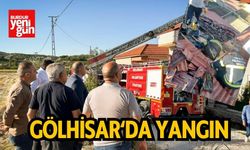 Gölhisar'da Yangın