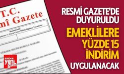 Emeklilere %15 İndirim: Resmî Gazete'de Duyuruldu